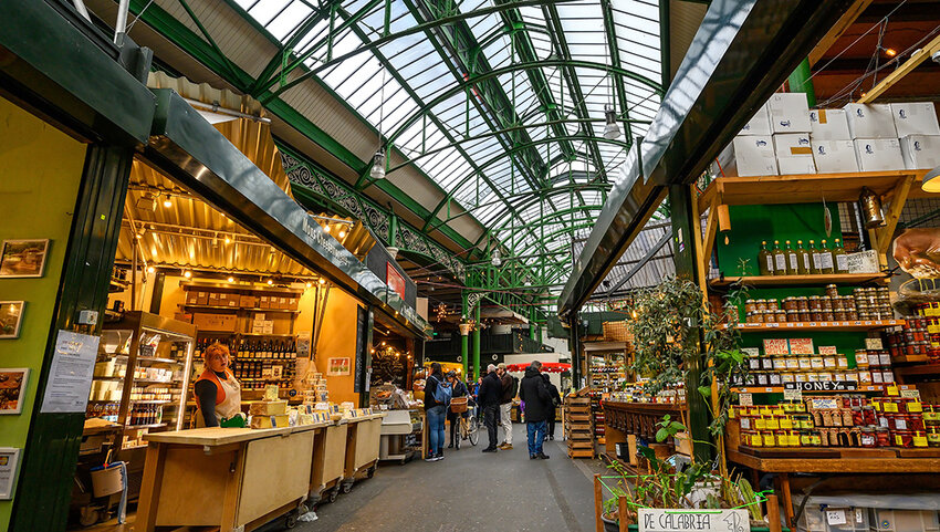 Stalls in Borough Market.