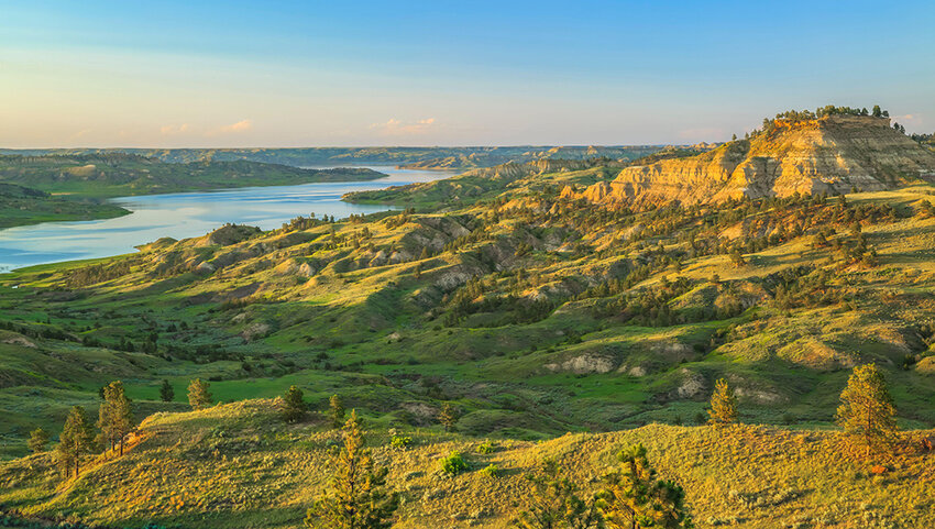 Fort Peck Lake at Snow Creek Bay in the Charles M Russell National Wildlife R.efuge