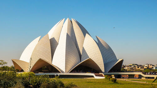 Lotus flower shaped temple.