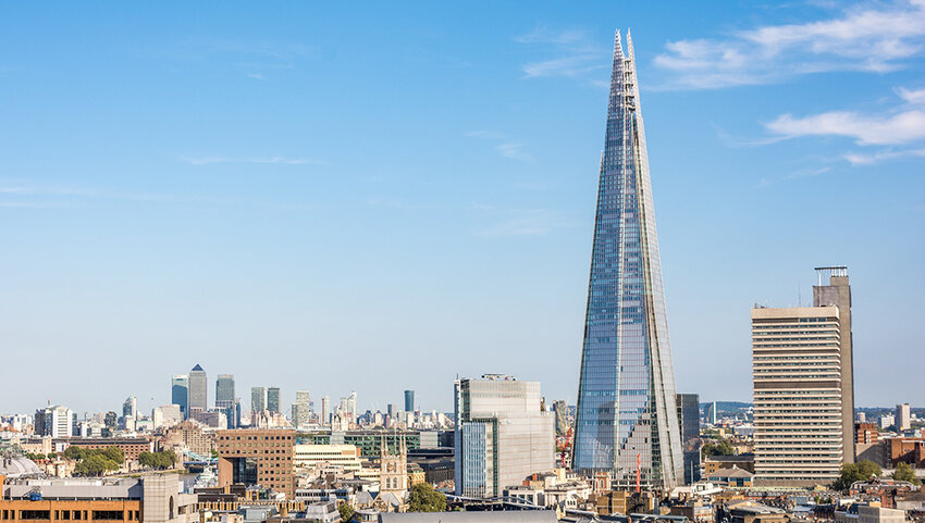 The Shard and London skyline