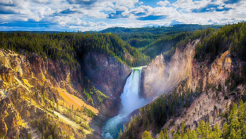 Lower Falls of the Yellowstone.